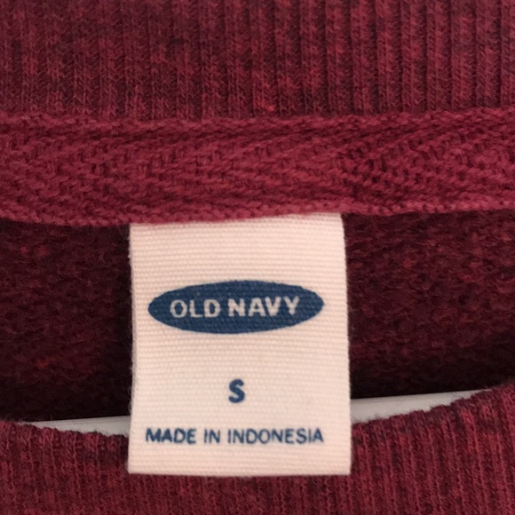 Burgundy Old Navy Sweatshirt - Picture 4 of 8